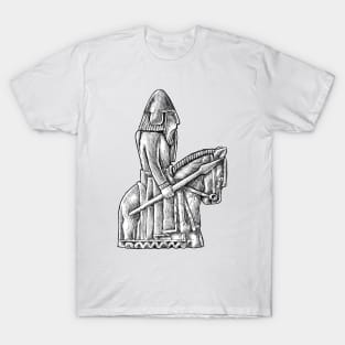 Daring Knights: The Lewis Chessmen Knight Design T-Shirt